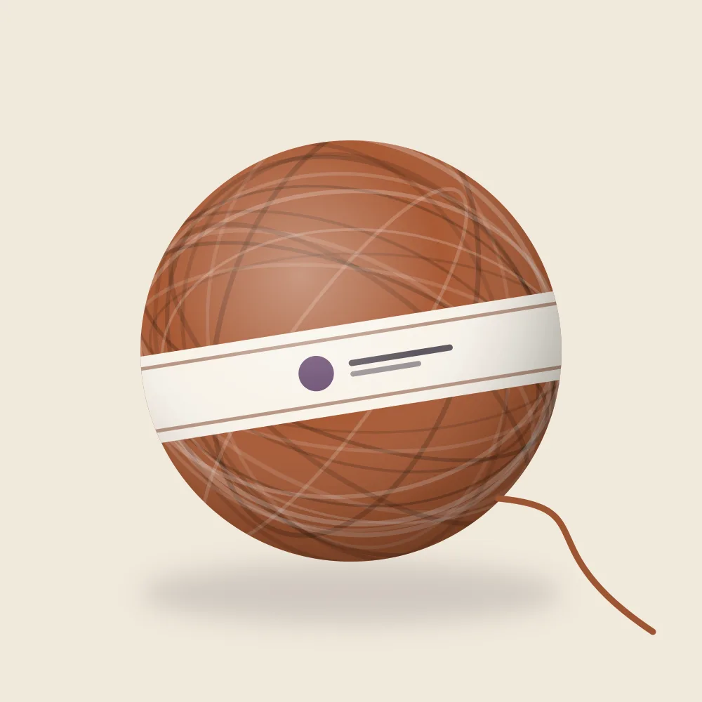 Mohair Dis i fargen Rust